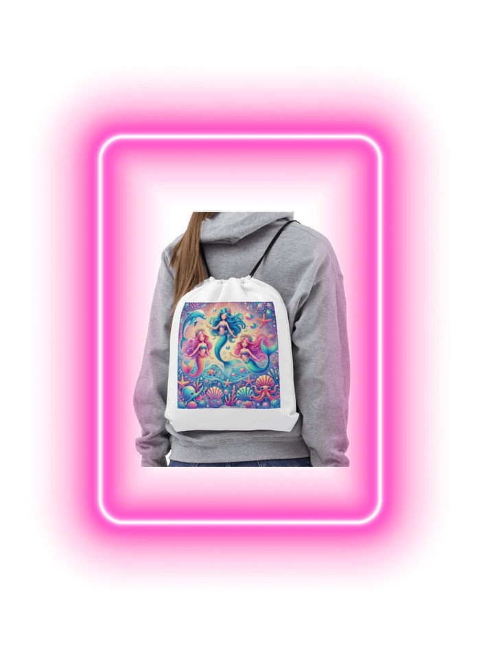 Mermaid Dreams Drawstring Bag product image (2)