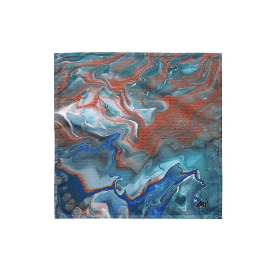 Metallic Orange Fluid Acrylic Bandana product image (1)