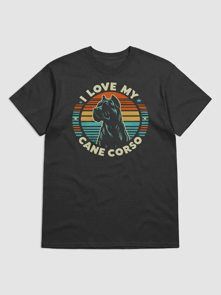 I Love My Cane Corso Retro T-Shirt product image (1)
