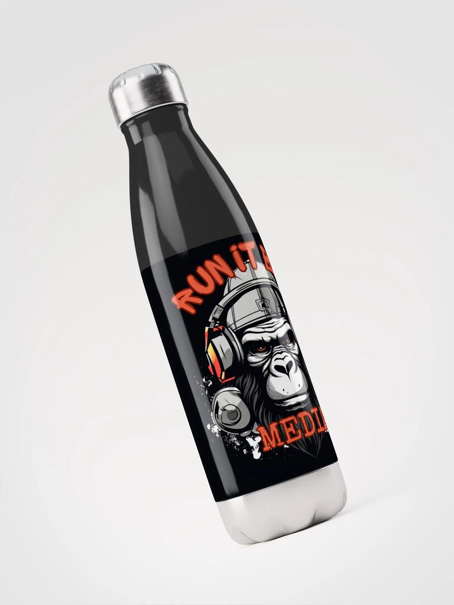 RUN It BAC Media Water Bottle Black product image (3)