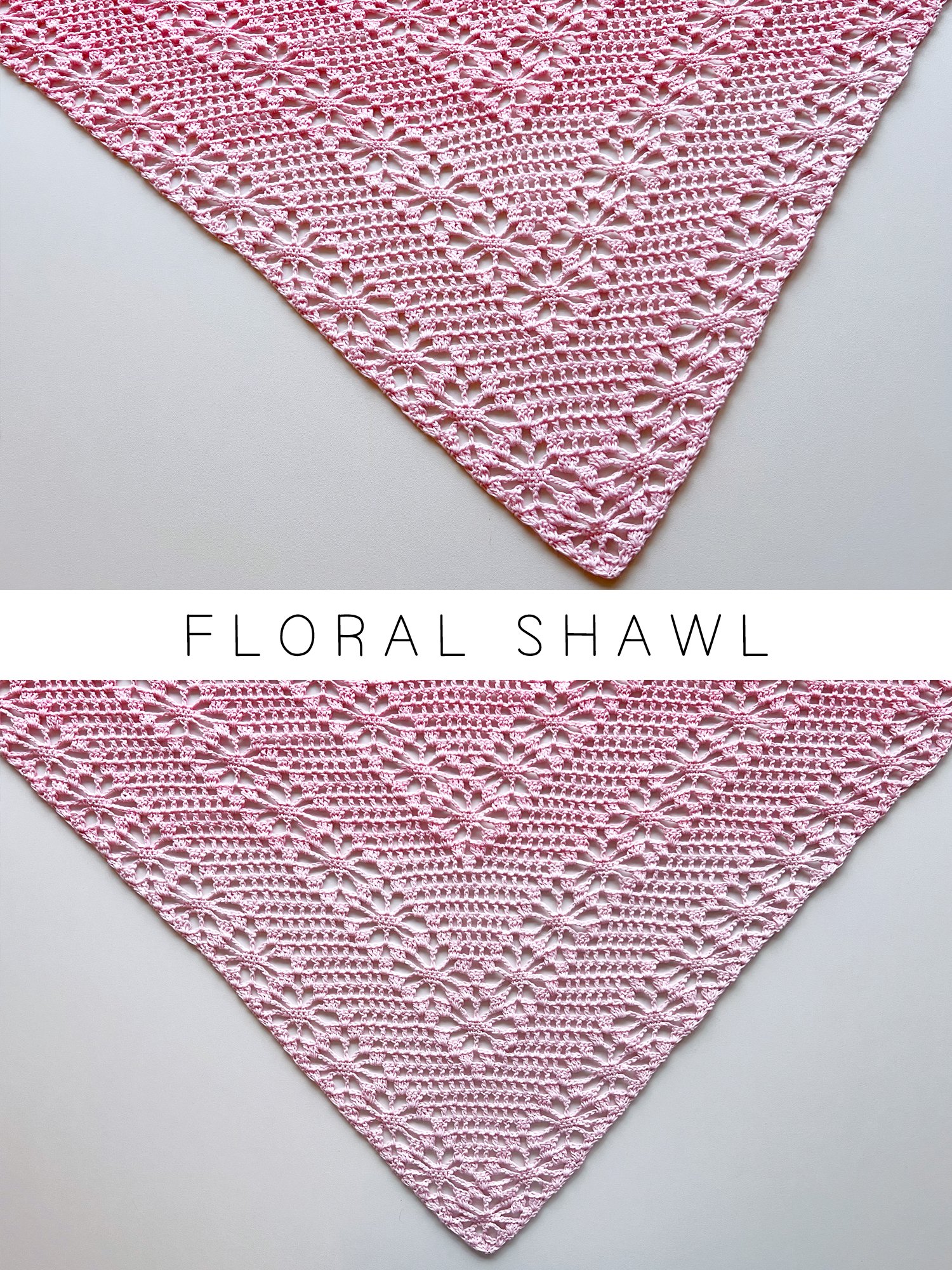 Crochet Pattern: Floral Mesh Shawl product image (1)