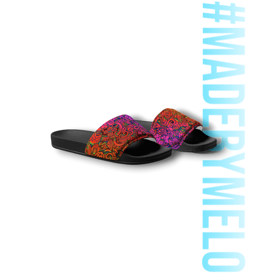 Rainbow Space Scribble - Men's Slides | #MADEBYMELO product image (7)