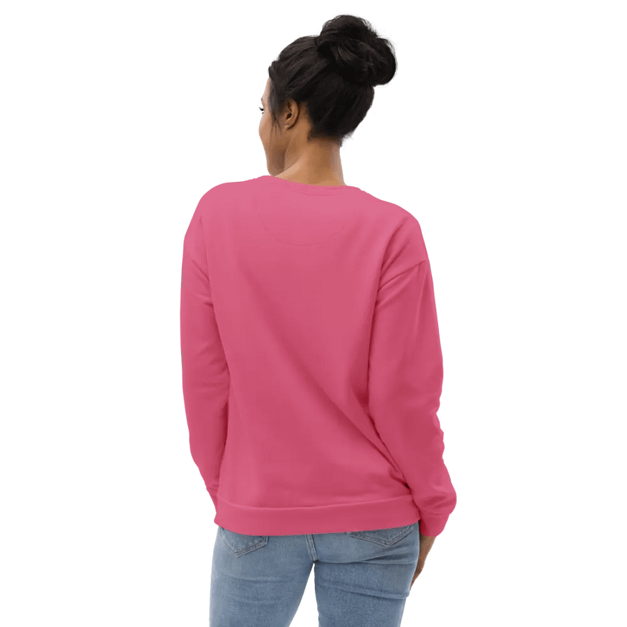 Plain Rosy Blush Pink Soft Summer Unisex Recycled Polyester Heavyweight Premium Sweatshirt by Treasure Pie product image (10)