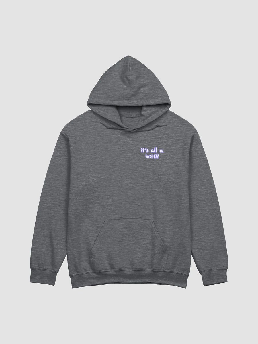 “It’s all a bit!!!” (sm. lined design, #9081ED) classic hoodie product image (26)