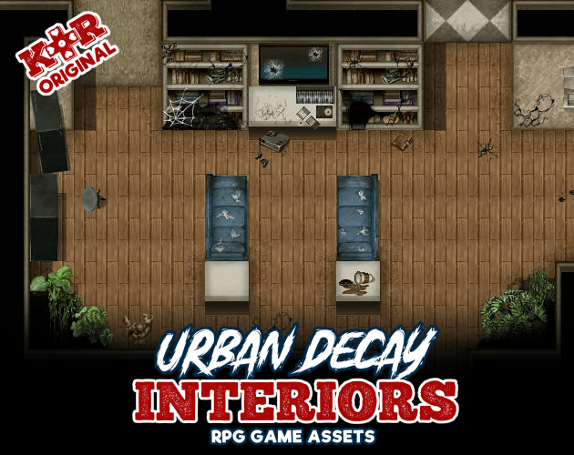 KR Urban Decay Interiors Tileset for RPGs product image (1)