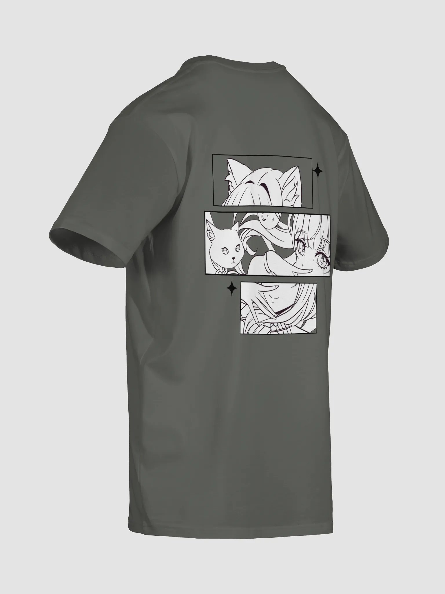 Snug Catgirl Anime Style Unisex T-Shirt product image (8)