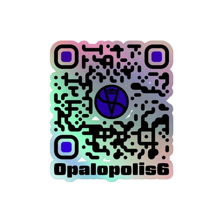 O.P. Logo & QR | Holographic Sticker product image (2)