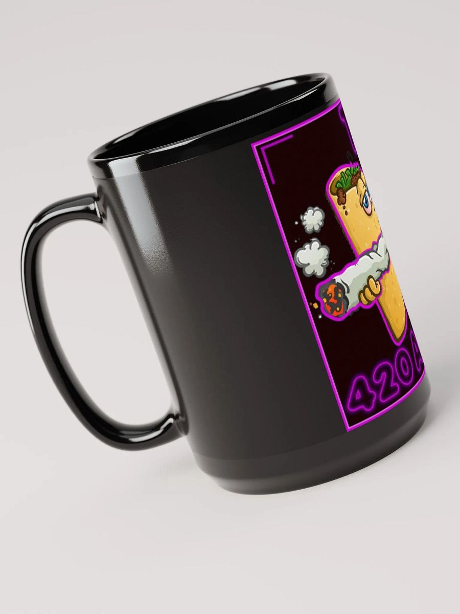 420 Alert Taco Black Glossy Mug product image (3)