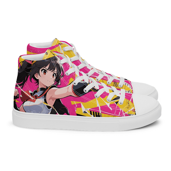 Dynamic Anime Fighter Canvas High Tops product image (2)