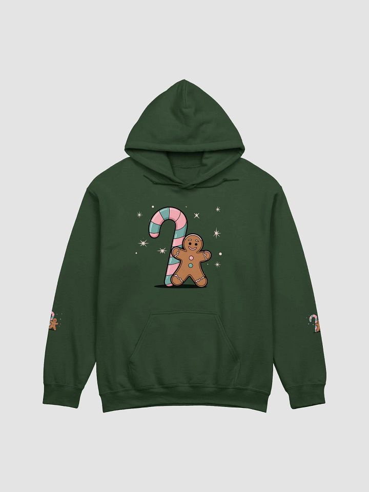 Festive Candy Cane and Gingerbread Man classic Hoodie product image (2)