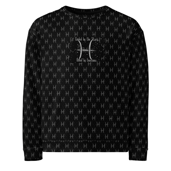 Pisces, Guided by the Stars, Black Sweatshirt product image (1)