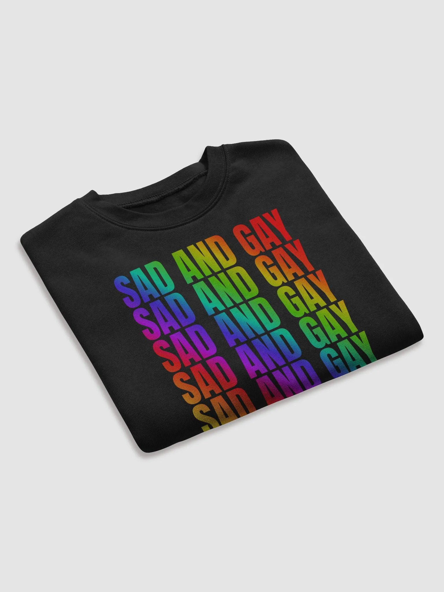 SAD AND GAY cropped sweatshirt product image (7)