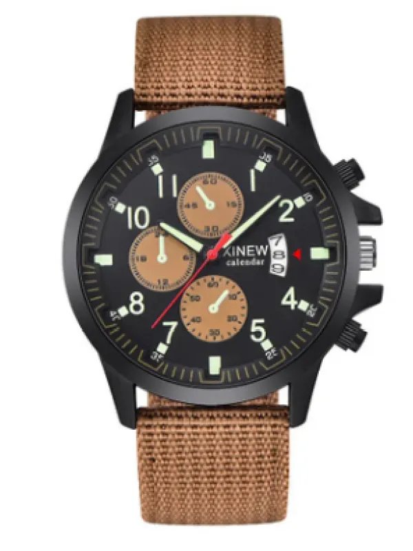 Mens Brand Watches Fashion Nylon Band Military Sports Watch product image (3)