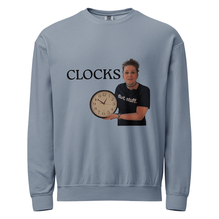 CLOCKS Comfort Colors Sweatshirt product image (1)