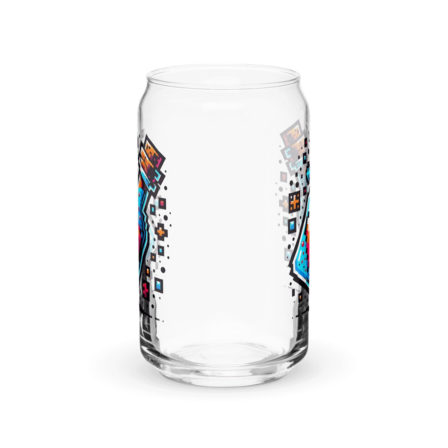 16 oz Double Wall Clear Plastic Tumbler with Pixelated Healing Potion Bottle Art – Featuring Red Heart Icon 💖 product image (4)