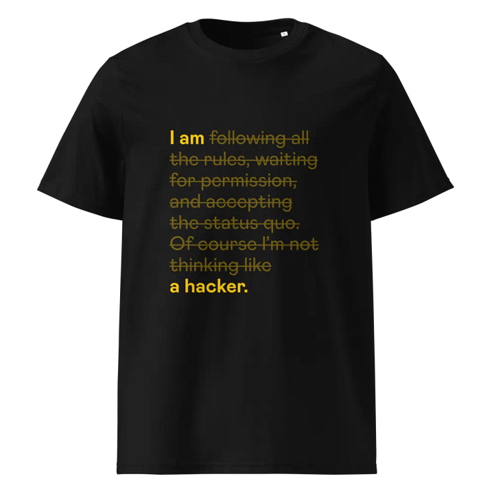 Hacker Mindset Organic Tee product image (1)
