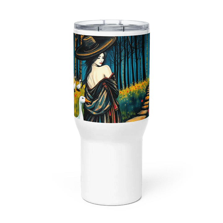 Goose lady 1 Whimsical Forest Travel Mug product image (3)