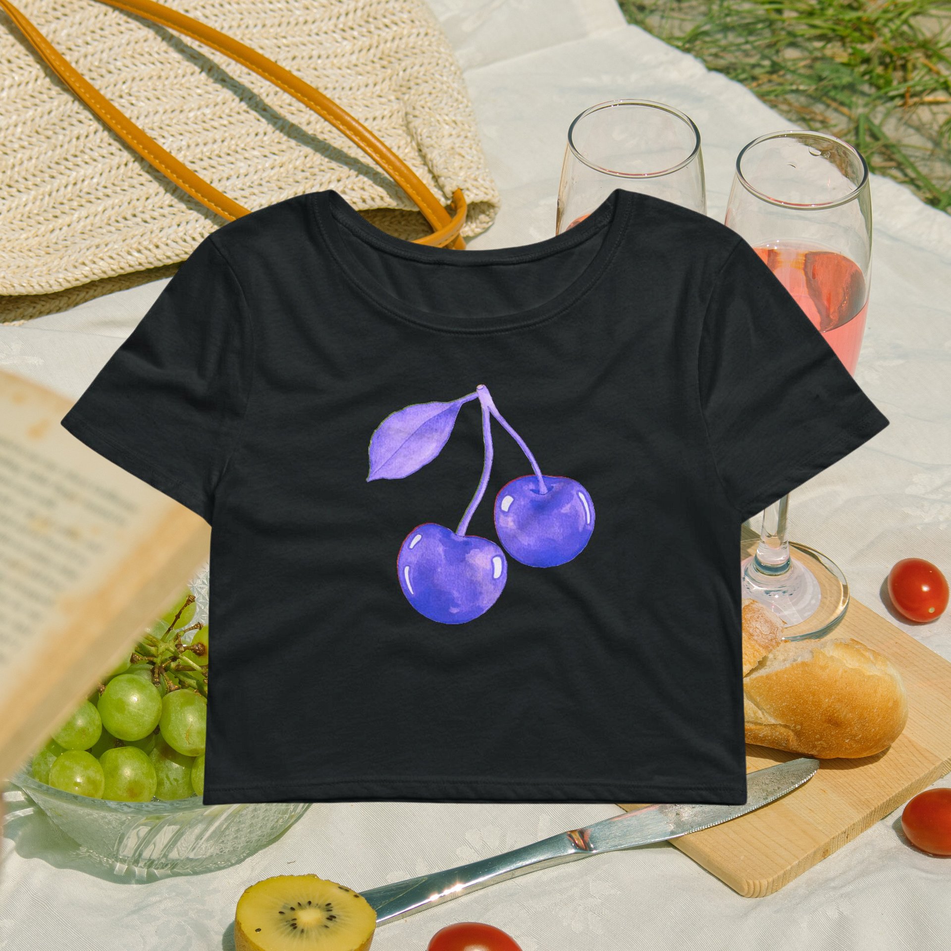 Monotone Cherry Baby Tee product image (2)