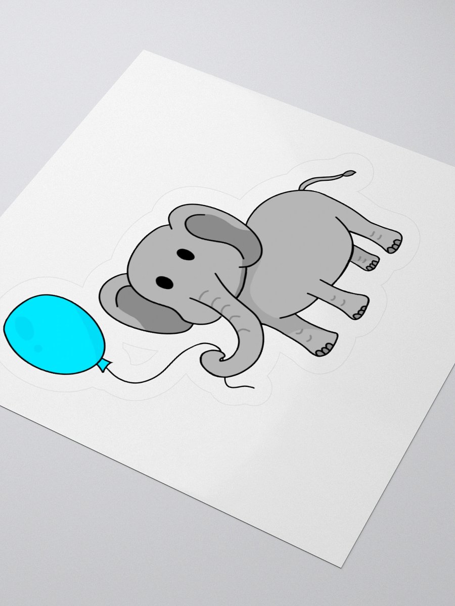 Elephant Holding Balloon Sticker product image (3)