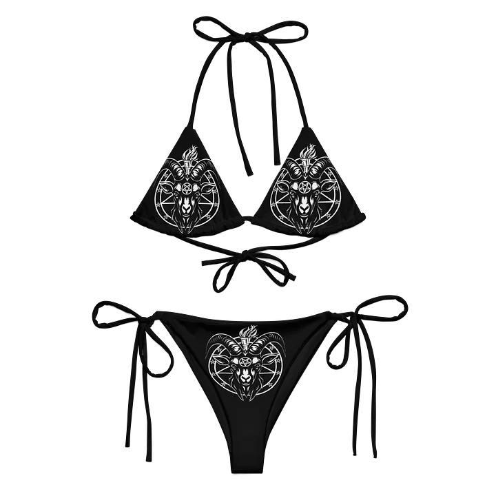 Baphomet String Bikini Set - White Edition product image (1)
