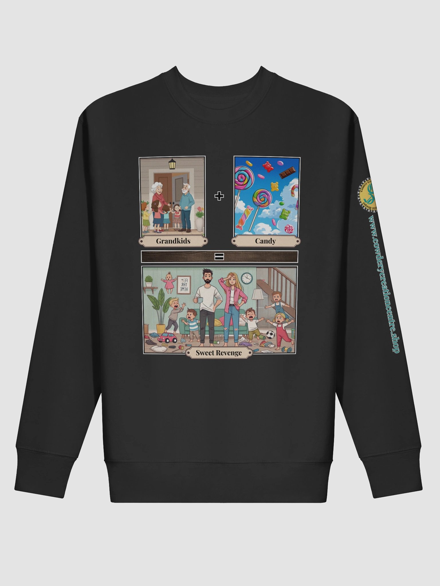 Grandkids + Candy = Sweet Revenge (Both) Cotton Heritage Premium Sweatshirt product image (2)