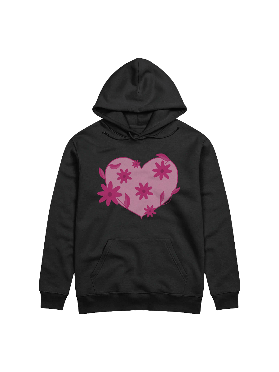 Pink Floral Heart Eco Hoodie product image (3)