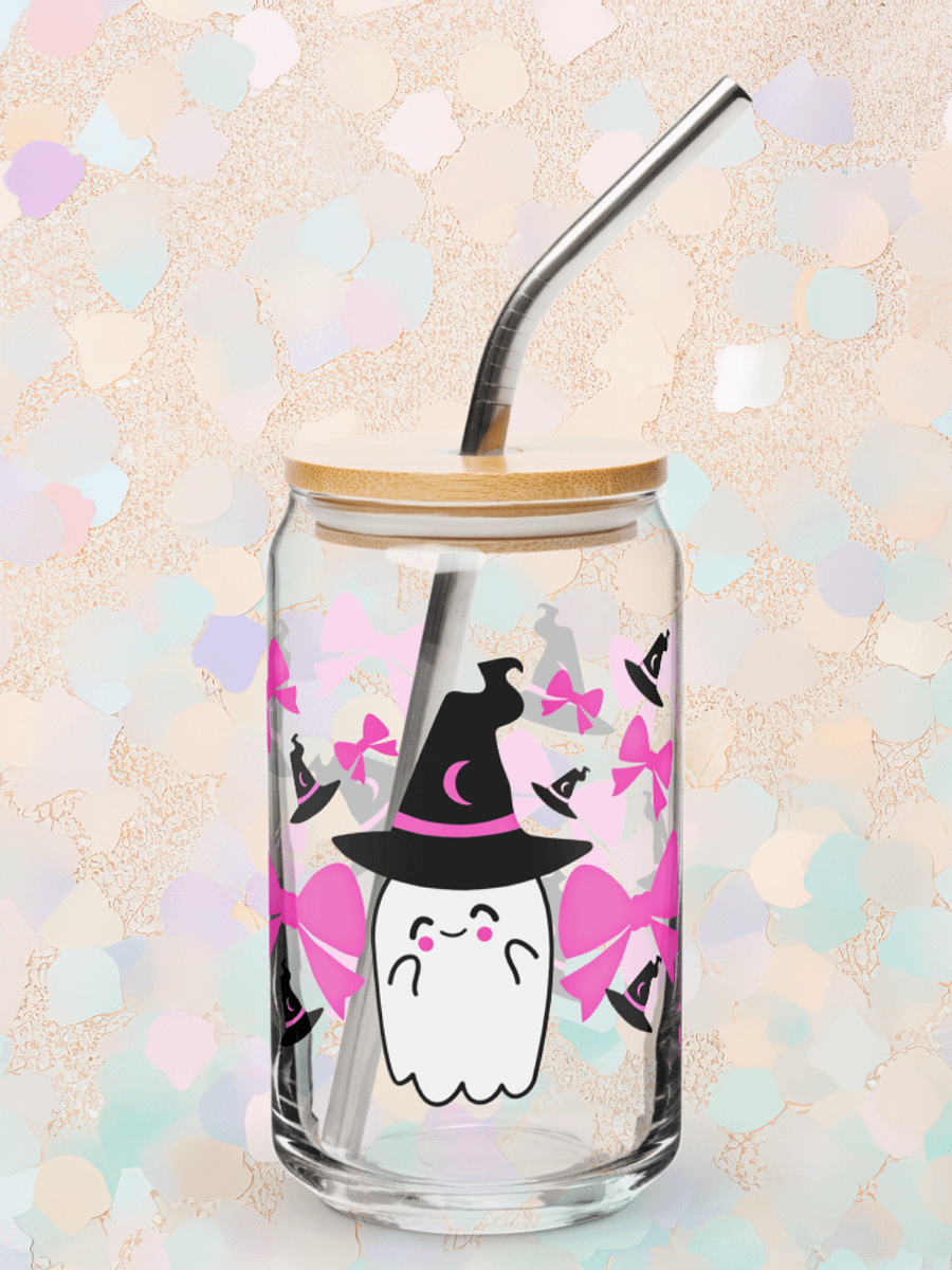 Coquette Spooky Ghost Glass Tumbler product image (1)