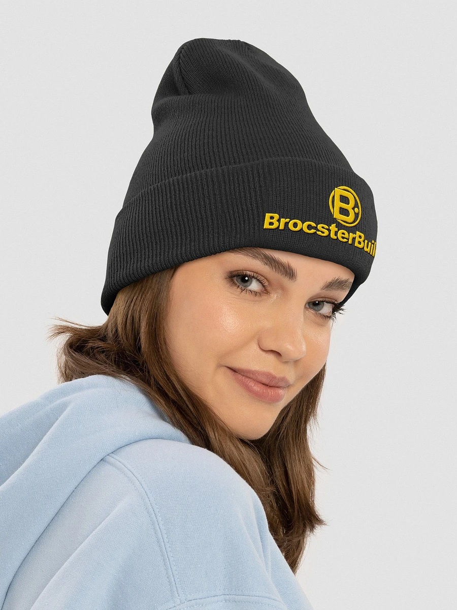 BrocsterBuilds Logo Knit Cuffed Beanie product image (18)