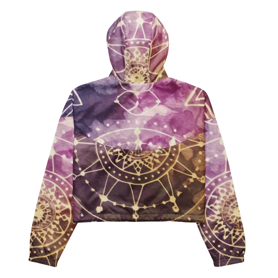 Sacred Geometry, Women's Cropped Windbreaker product image (5)