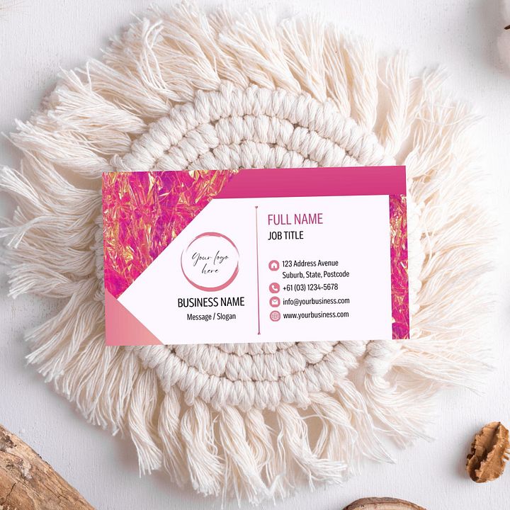 Pink Marigold - Business Card Template product image (2)