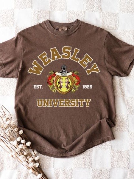 Weasley University Vintage Collegiate Style Shirt product image (4)