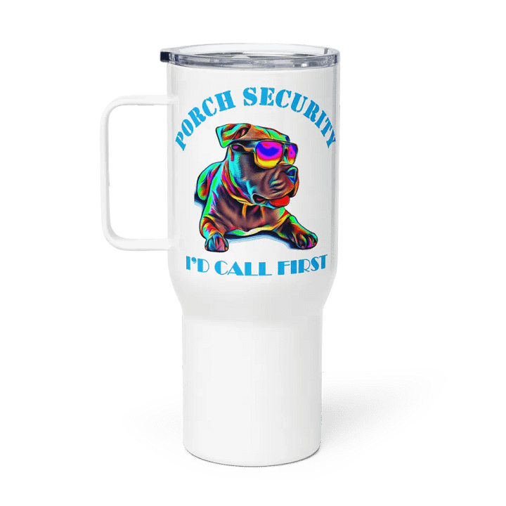 Porch Security 25oz Travel Mug product image (1)
