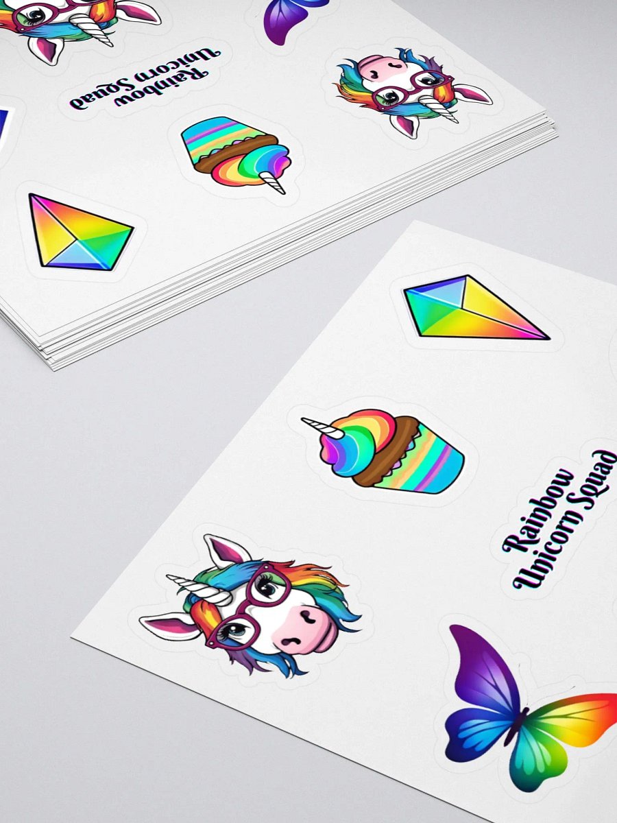Rainbow Unicorn Stickers Set 1 product image (4)