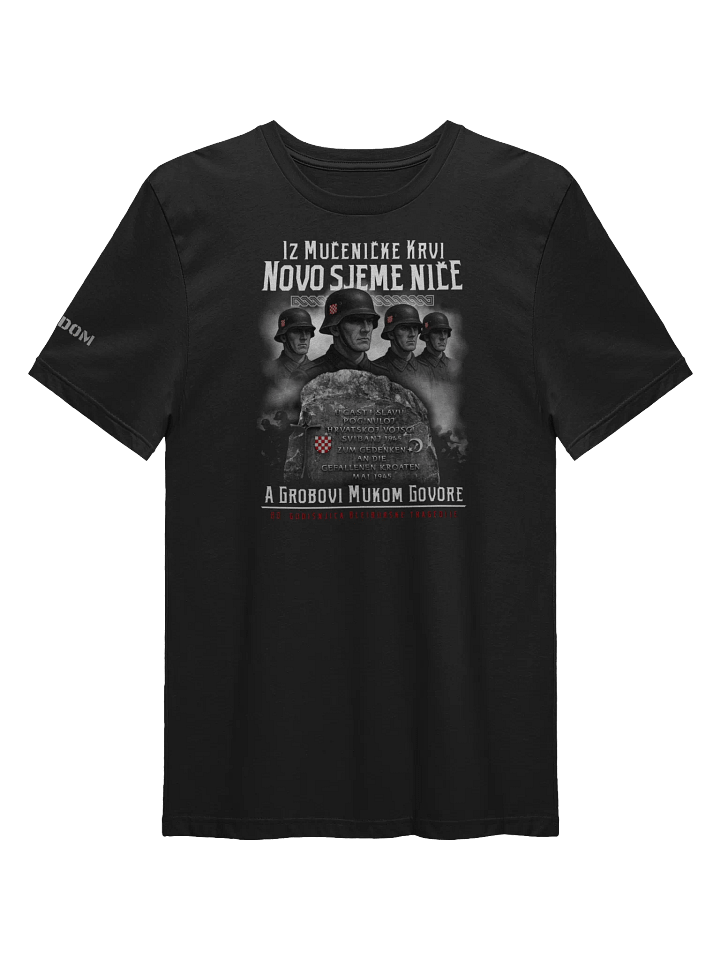 Shielded Patriot Black Croat Legion Next Level Tee product image (1)
