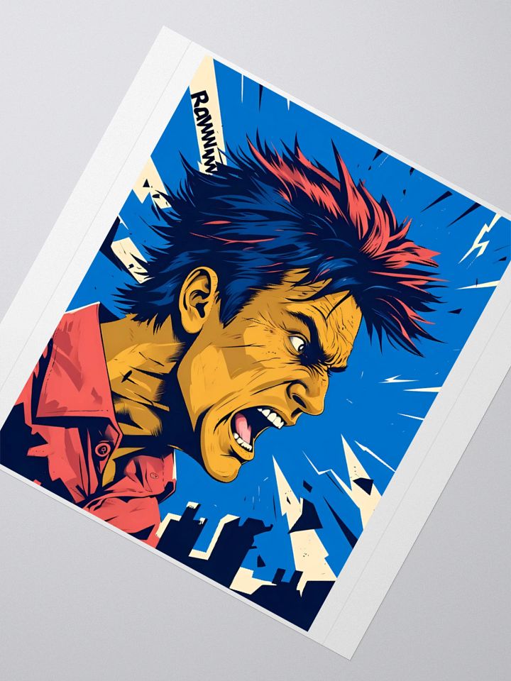 Screaming Rage | Rawww | Kiss Cut Sticker product image (5)