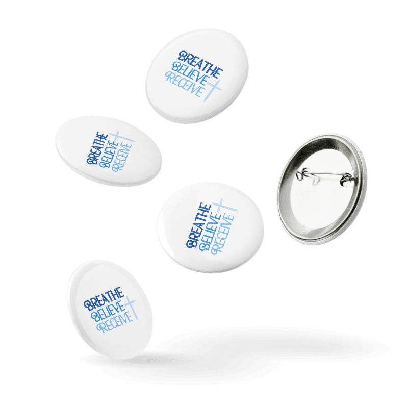 Breathe Believe Receive Set of 5 Pins, Inspirational Motivational, Self-Affirmation, Positive Vibes, Gift Idea product image (11)