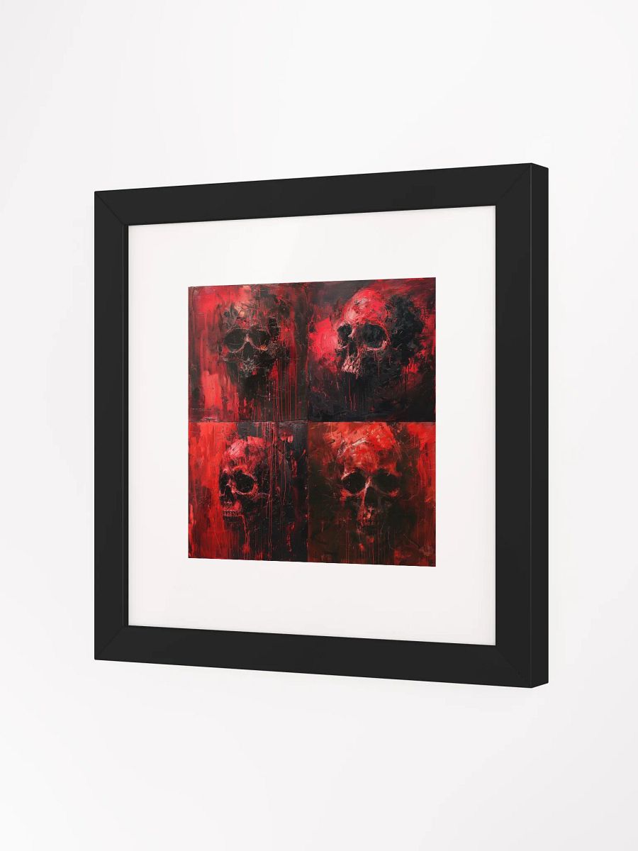 Crimson Skulls – Abstract Variants Art Print product image (2)