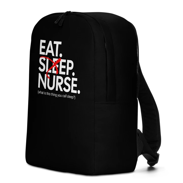 Eat Sleep Nurse Backpack (Large/Black) product image (2)