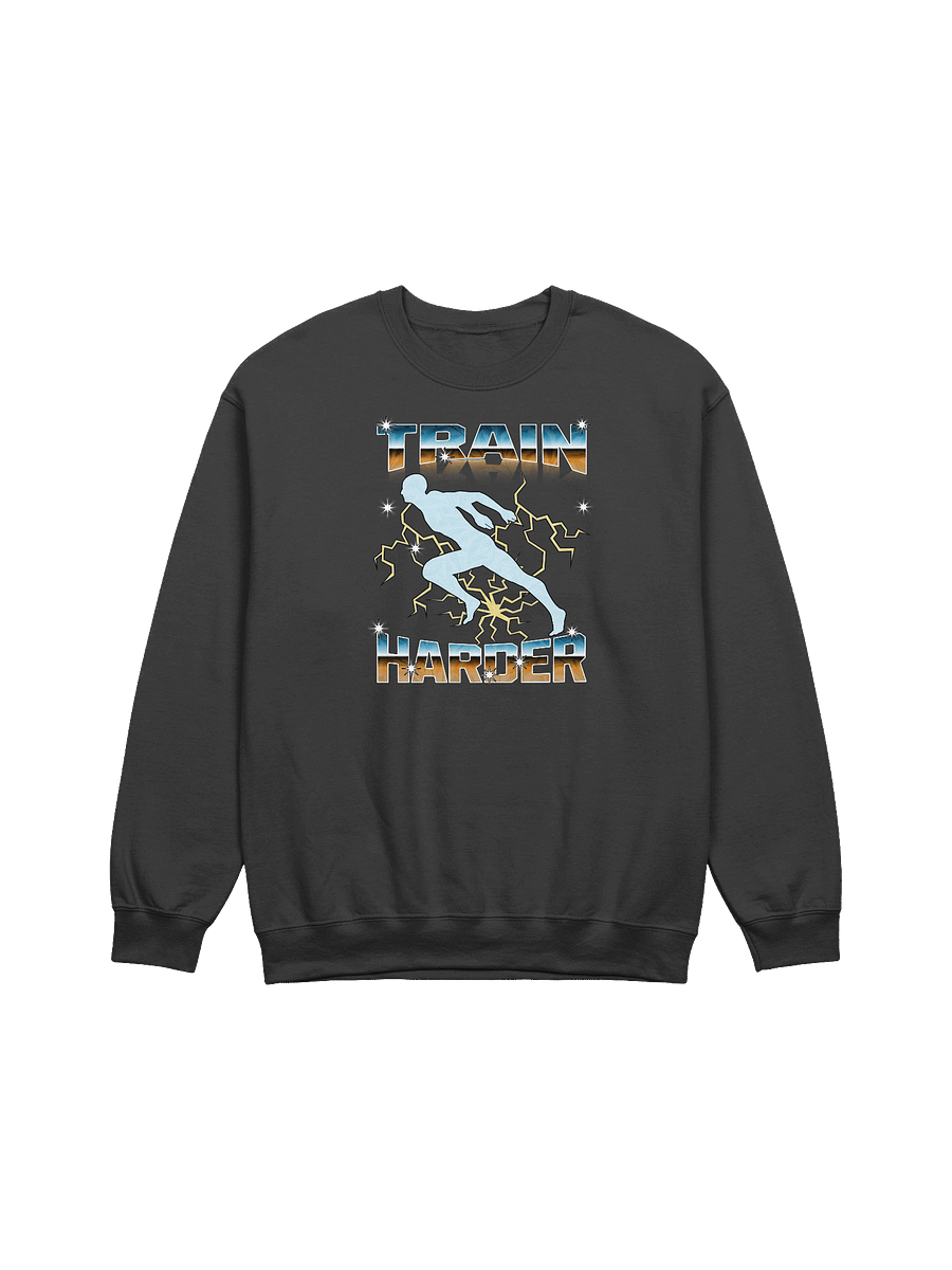 Train Harder Runner Lightning Stride Crewneck Sweatshirt product image (1)