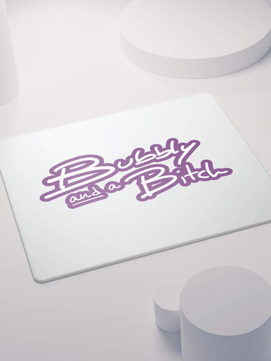 Bubbly and a B*tch (lined design, #763D7D) mouse pad product image (4)
