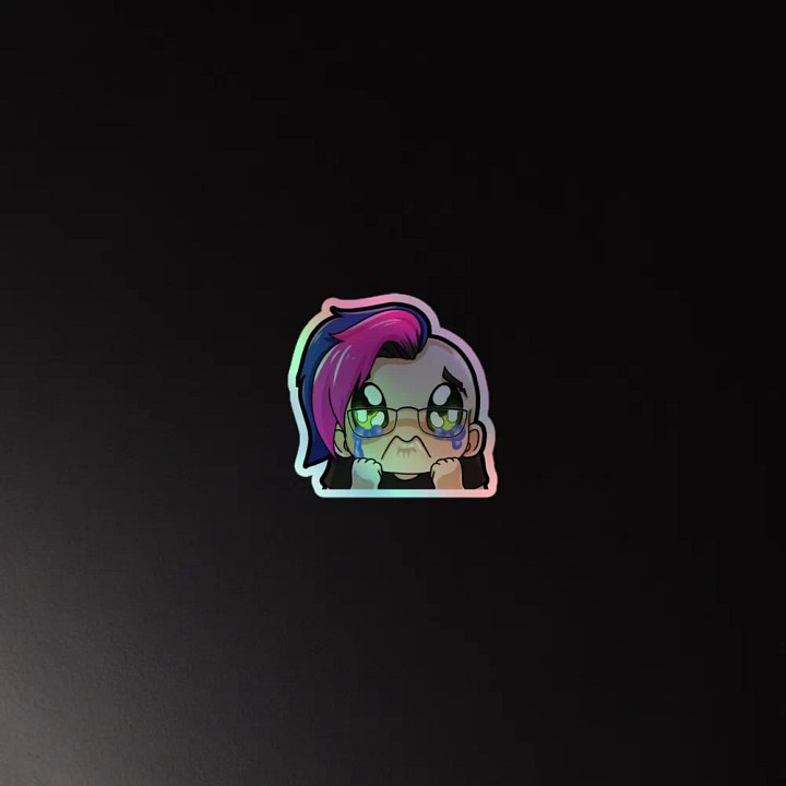 Hybrid Crying Holo Sticker product image (2)