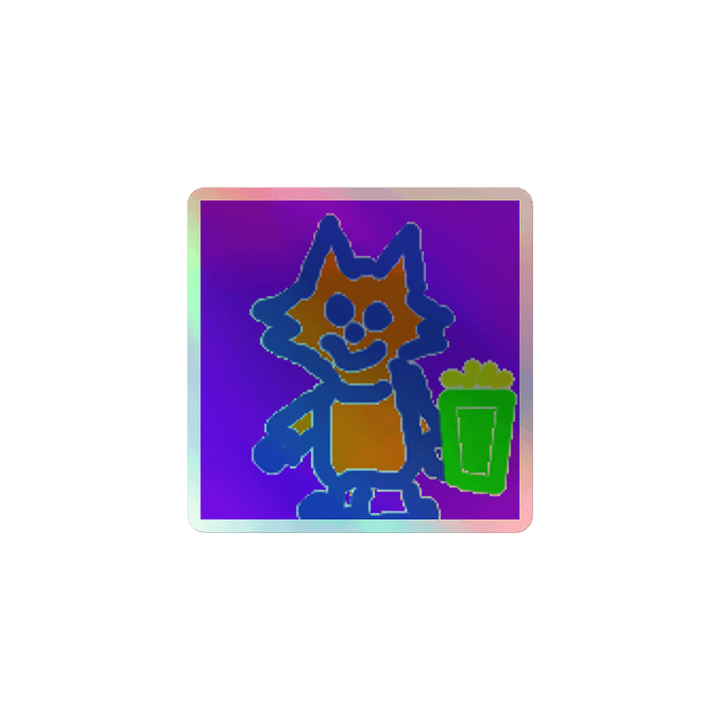 Whiskered Whimsy Whiskers & Popcorn Holographic Sticker Sheet product image (1)