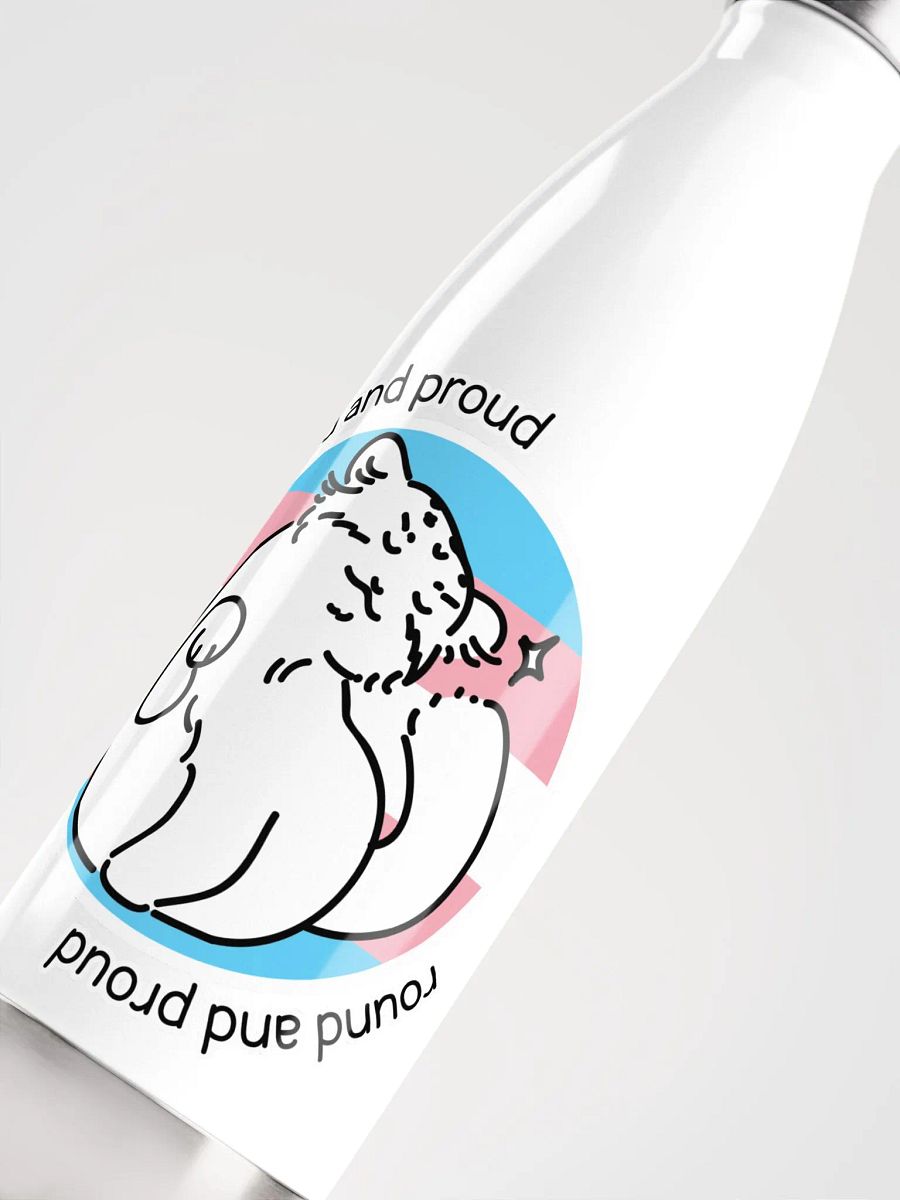 Round and Proud Manul Pride Transgender Version - Bottle product image (5)