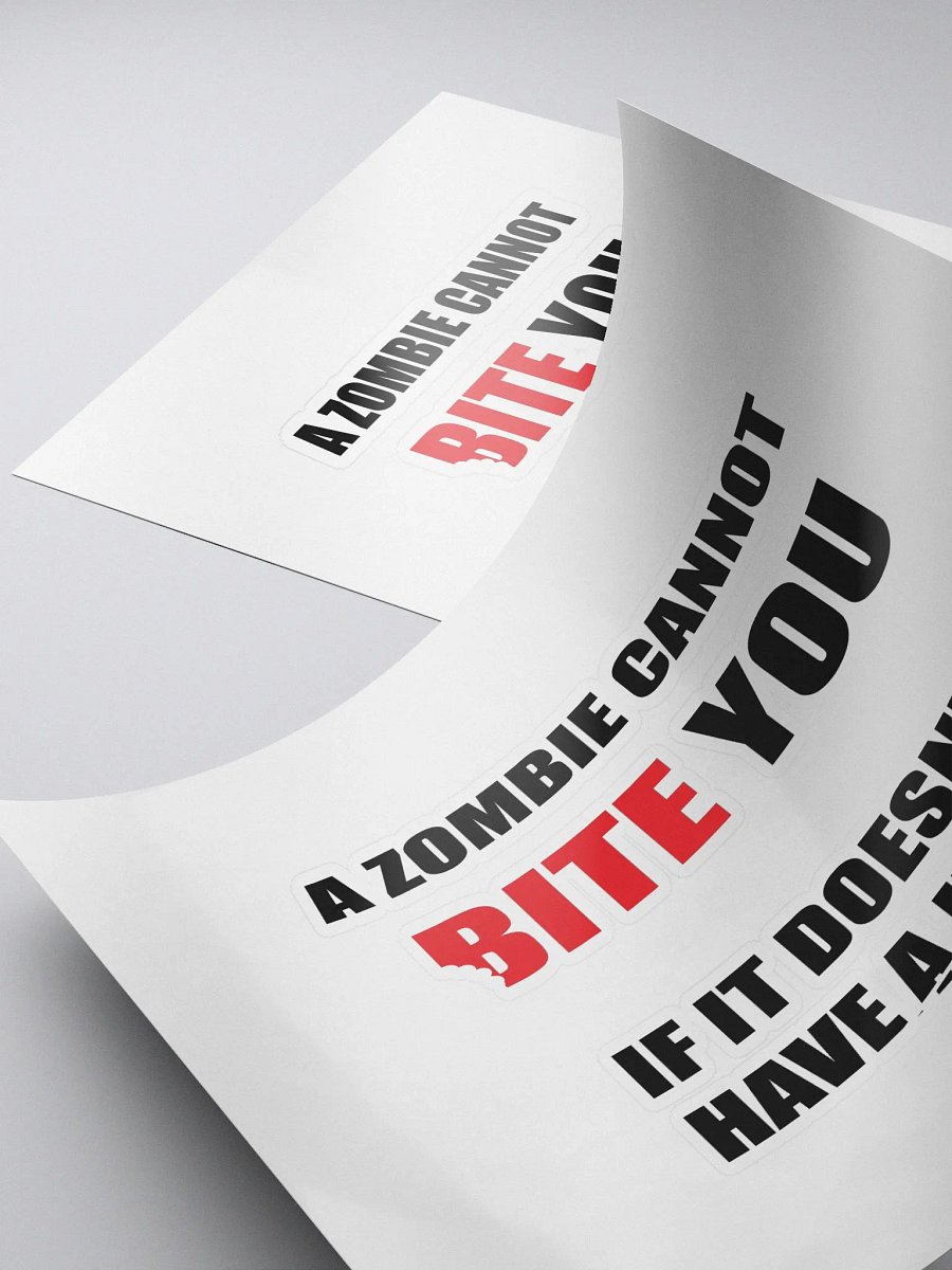 A Zombie Cannot Bite You - Stickers product image (4)