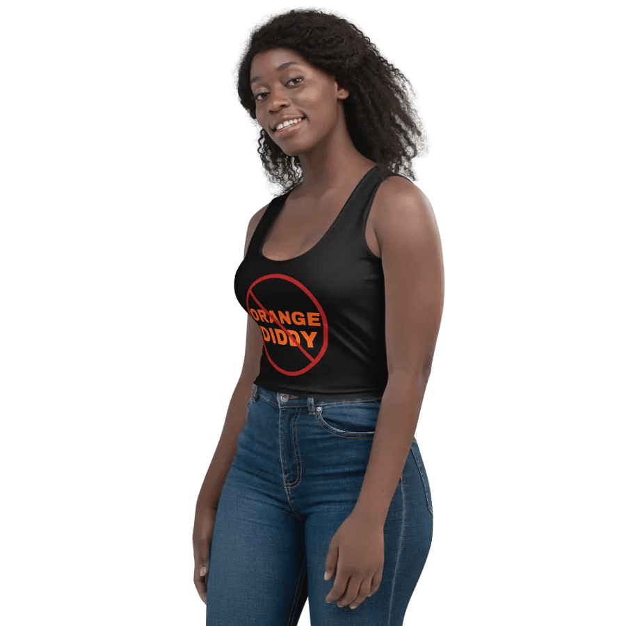 No Orange Diddy Stretchy Black Crop Top product image (11)