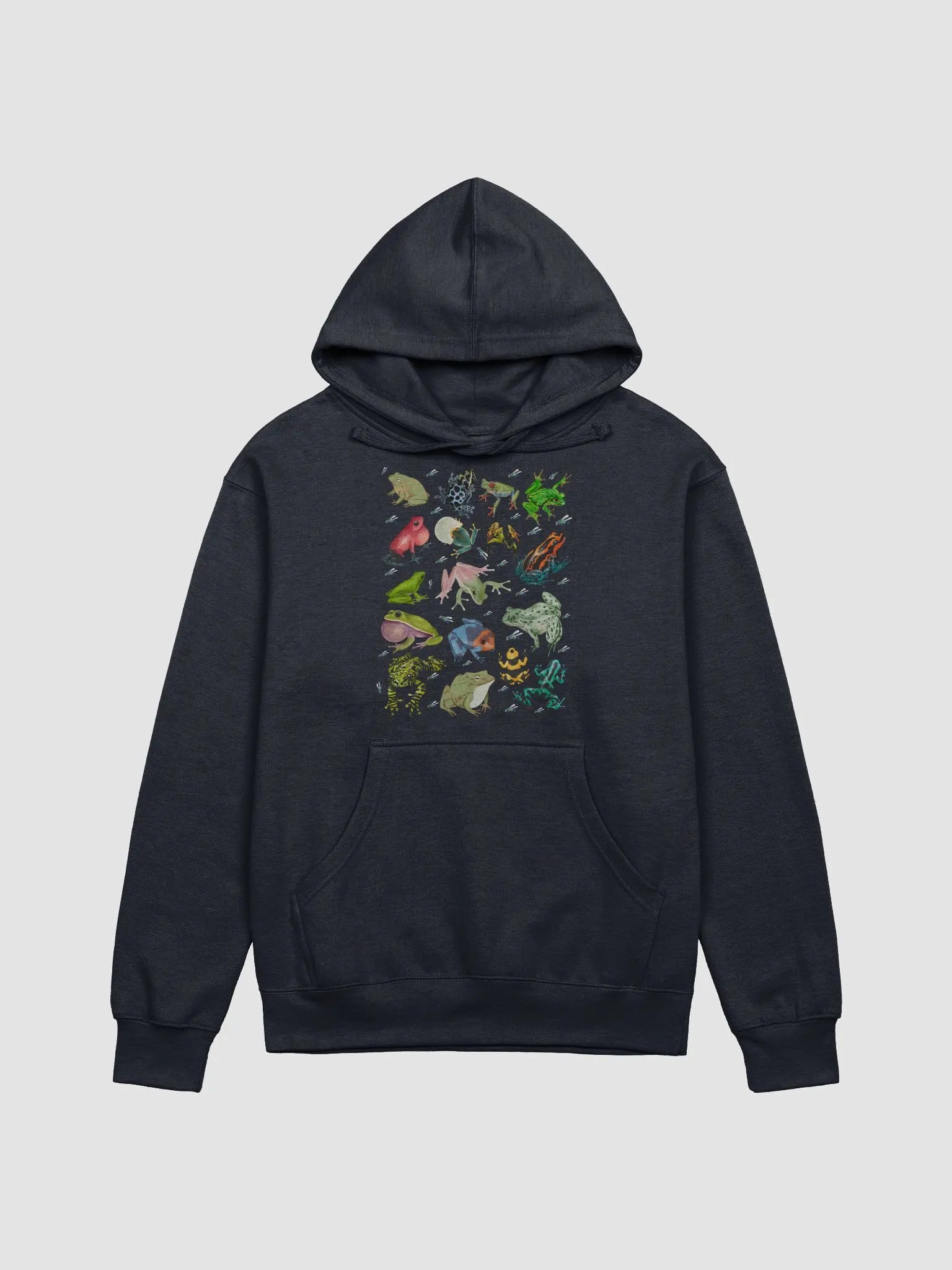 Frog Frenzy Illustrated Adult Hoodie product image (1)