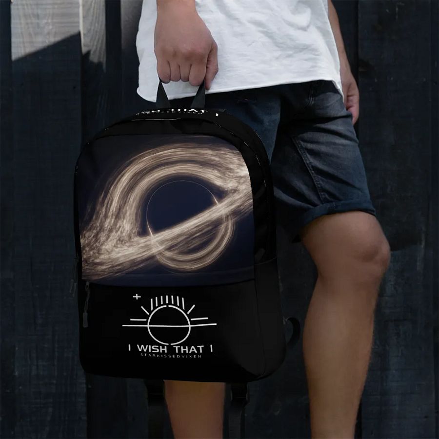 I WISH THAT I Black Hole Music Backpack product image (4)