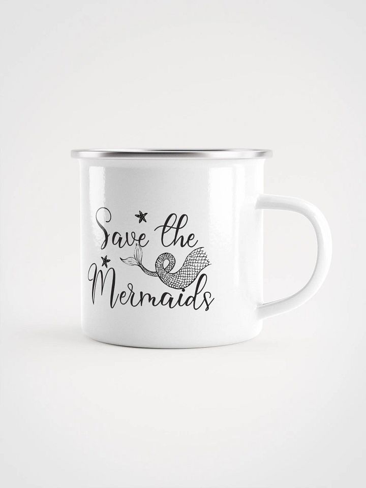 Save the Mermaids Enamel Mug product image (1)