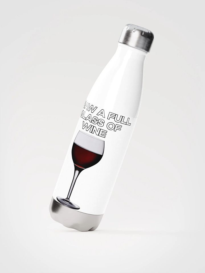 Draw a Full Glass of Wine Water Bottle product image (2)