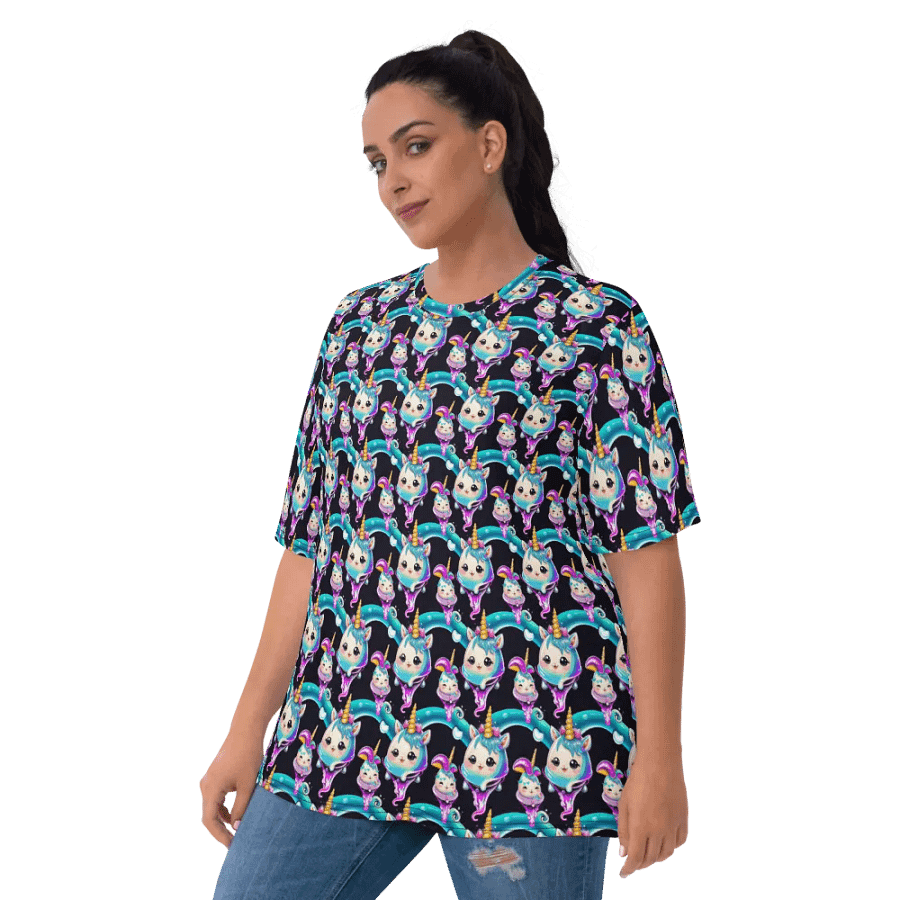 Kawaii Unicorn All Over Print T-shirt product image (3)
